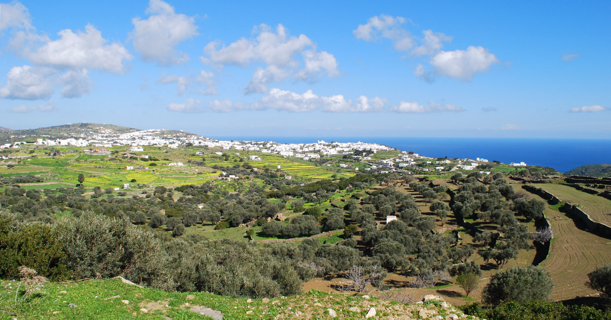 The central villages of Sifnos in the spring time